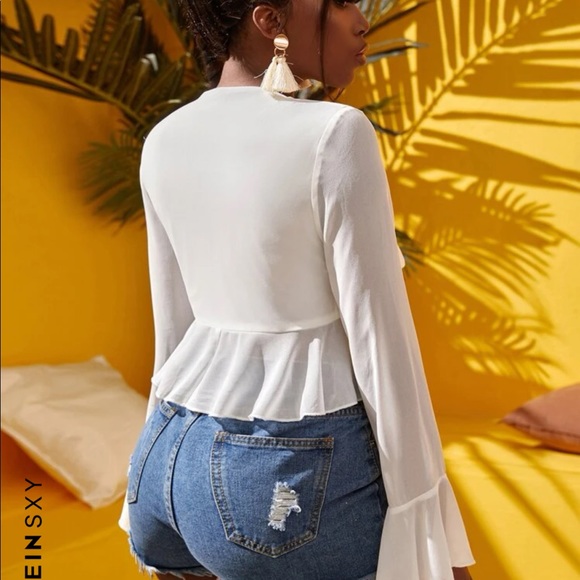 NEVER WORN long sleeve crop top - Picture 2 of 5